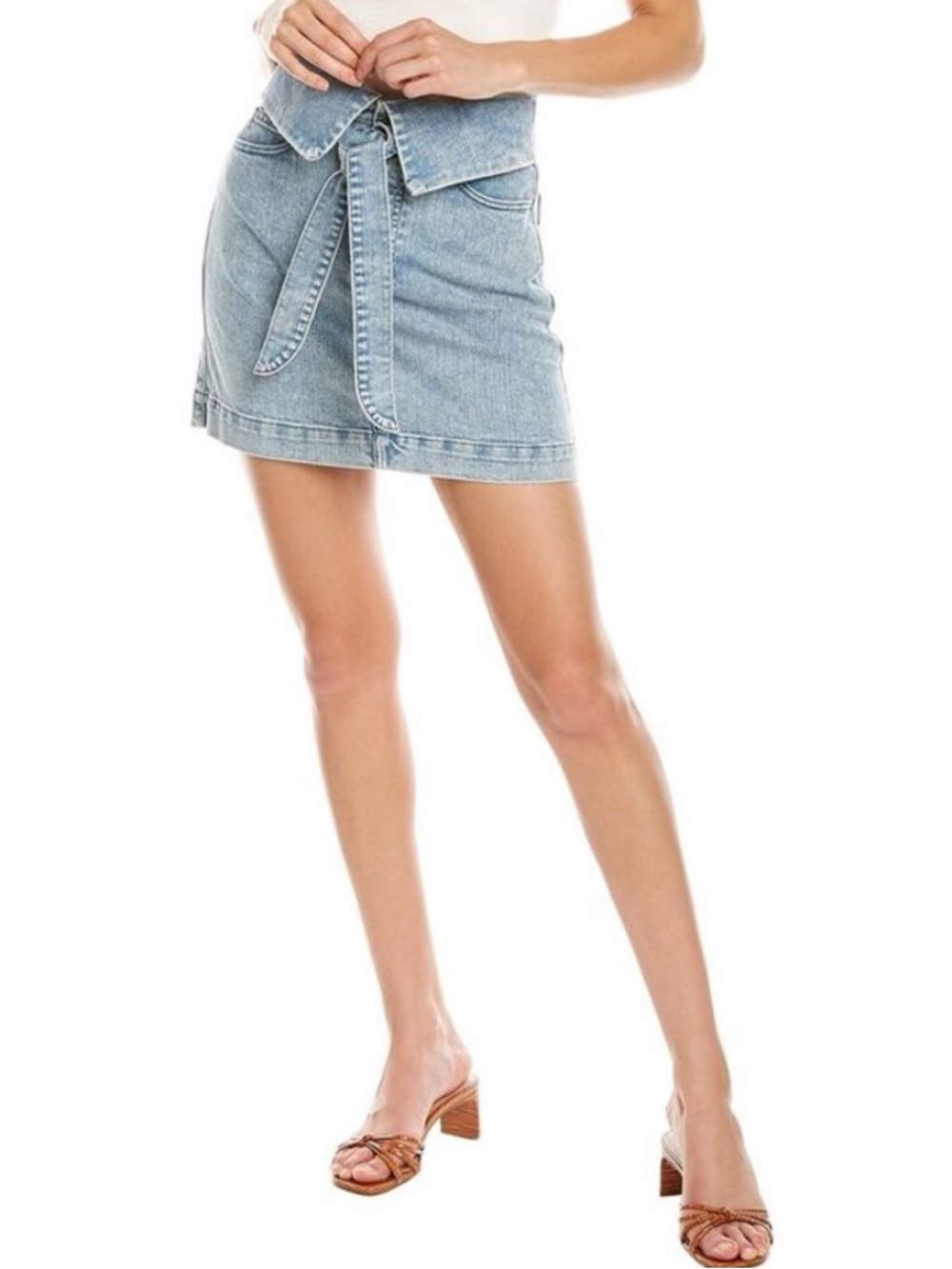 LE JEAN Freya Foldover Mini Skirt
